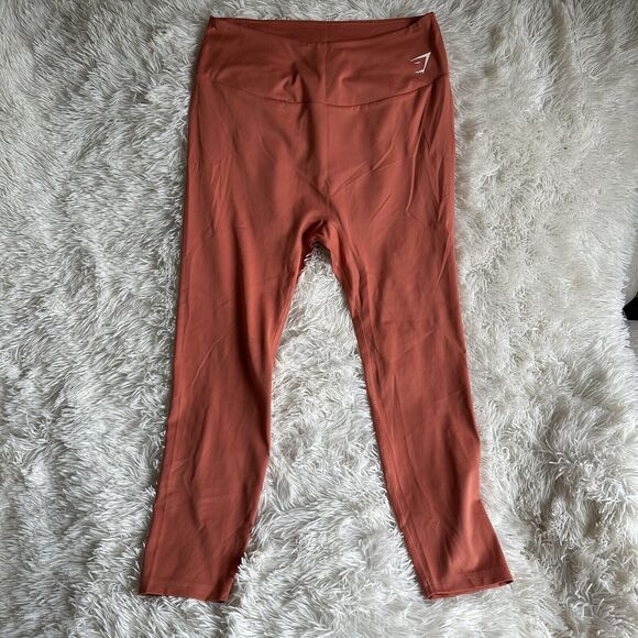 Gymshark Pants - Gymshark Red Orange Coral Training Leggings High Rise Women's XXL